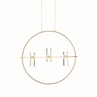 NETTO ΦΩΤΙΣΤΙΚΟ ΚΡΕΜΑΣΤΟ ΧΡΥΣΟ ΑΛΟΥΜΙΝΙΟ LED 12W 3000K 1080Lm IP20 530Χ1730mm