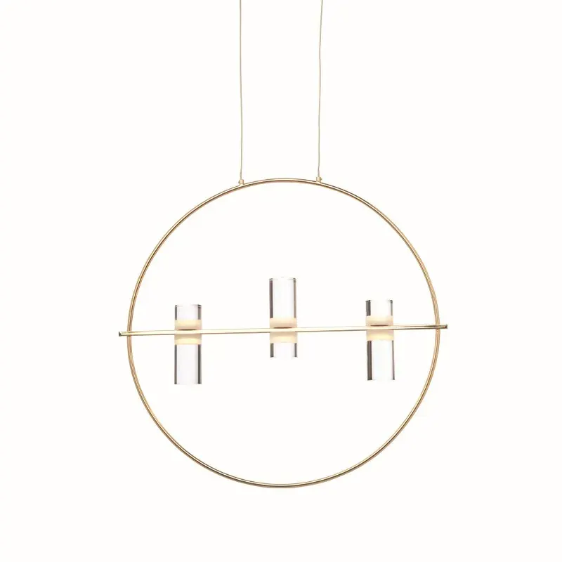 NETTO ΦΩΤΙΣΤΙΚΟ ΚΡΕΜΑΣΤΟ ΧΡΥΣΟ ΑΛΟΥΜΙΝΙΟ LED 12W 3000K 1080Lm IP20 530Χ1730mm