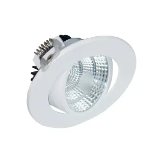 Υ/Κ ROUND WHITE MOV. LED SPOT 6W 3000K 410Lm COB 230V 60° Ra80