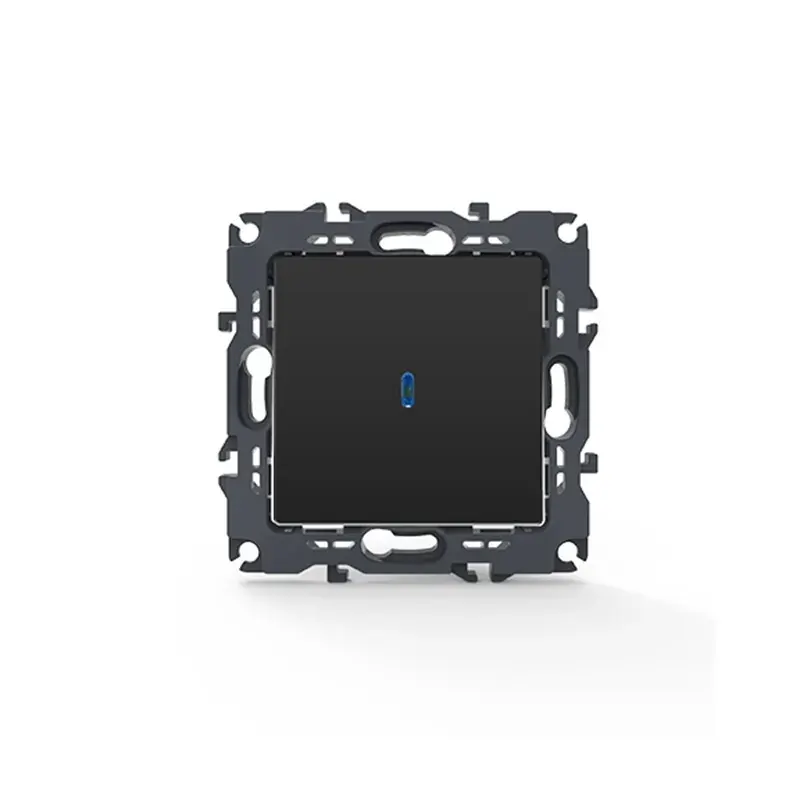 PRIME ΔΙΑΚΟΠΤΗΣ ΑΛΕΡΕΤΟΥΡ & LED ΛΥΧΝΙΑ ΠΡΟΣΑΝΑΤΟΛΙΣ ΜΟΥ ΜΕ ΚΛΙΠ ΠΛΑΣΤΙΚΟΣ MAT ΑΝΘΡΑΚΙ 1P 10AX 250VAC IP20