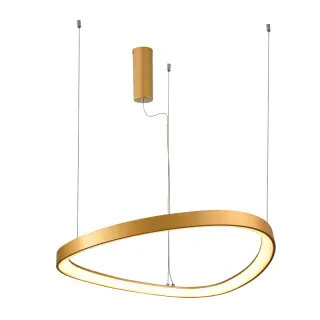 HARMONY-ΦΩΤΙΣΤΙΚΟ ΚΡΕΜΑΣΤΟ ΧΡΥΣΟ ΑΛΟΥΜΙΝΙΟΥ LED SMD 44W CCT 4670LM IP20 Φ600Χ1200ΜΜ