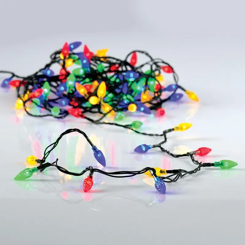 ΔΙΑΚΟΣΜΗΤΙΚΑ ΛΑΜΠΑΚΙΑ ΠΟΛΥΧΡΩΜΑ 100 LED ΣΕ ΣΕΙΡΑ ΘΕΡΜΟ ΛΕΥΚΟ ΜΕ 8 ΠΡΟΓΡΑΜΜΑΤΑ ΜΕ ΚΑΛΩΔΙΟ 30mm IP44 70mm