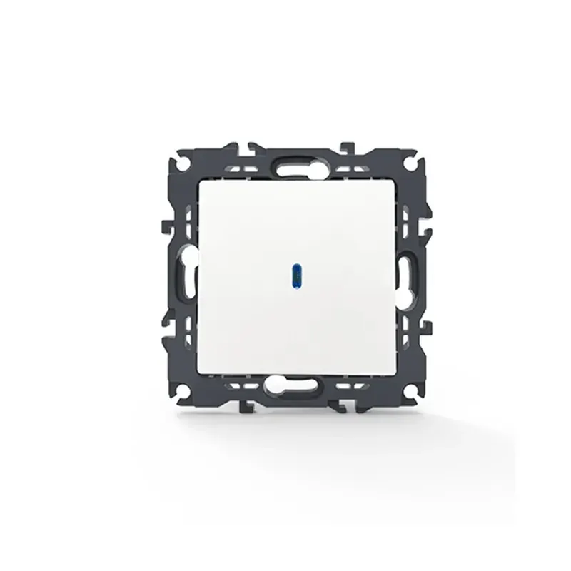 PRIME ΔΙΑΚΟΠΤΗΣ ΑΛΕΡΕΤΟΥΡ & LED ΛΥΧΝΙΑ ΕΛΕΓΧΟΥ ΜΕ ΚΛΙΠ ΠΛΑΣΤΙΚΟΣ ΛΕΥΚΟΣ 1P 10AX 250VAC IP20