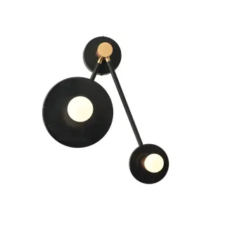 CLOCK-ΦΩΤΙΣΤΙΚΟ ΕΠΙΤΟΙΧΟ ΜΑΥΡΟ ΜΑΡΜΑΡΟ ΣΥΜΒΑΤΙΚΟ 2ΧΕ27 IP20 18Χ74X23CM