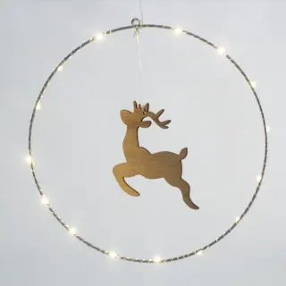 ΚΡΕΜΑΣΤΟΣ ΤΑΡΑΝΔΟΣ 20 MINI LED ΘΕΡΜΟ ΛΕΥΚΟ ΜΠΑΤΑΡΙΕΣ 3AA ΜΕ ΔΙΑΦΑΝΟ ΚΑΛΩΔΙΟ 300mm IP20 Φ300mm