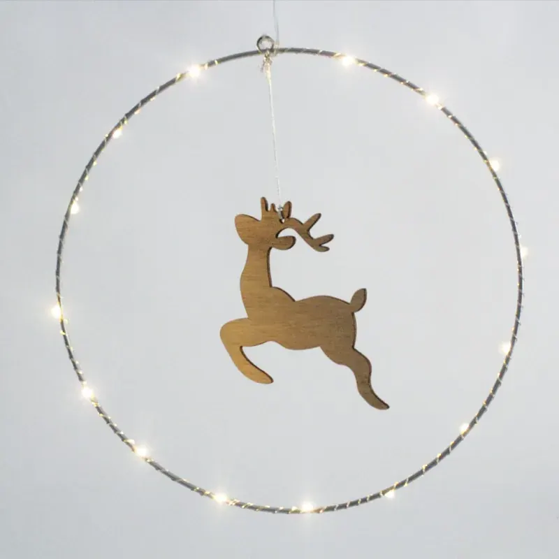 ΚΡΕΜΑΣΤΟΣ ΤΑΡΑΝΔΟΣ 20 MINI LED ΘΕΡΜΟ ΛΕΥΚΟ ΜΠΑΤΑΡΙΕΣ 3AA ΜΕ ΔΙΑΦΑΝΟ ΚΑΛΩΔΙΟ 300mm IP20 Φ300mm