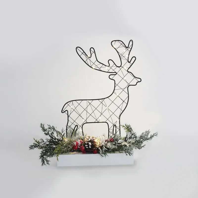 ΔΙΑΚΟΣΜΗΤΙΚΟ ΣΕ ΣΧΗΜΑ ΤΑΡΑΝΔΟ 30 MINI LED ΘΕΡΜΟ ΛΕΥΚΟ ΜΕ ΜΠΑΤΑΡΙΕΣ 3ΧAA IP20 250x50x300mm