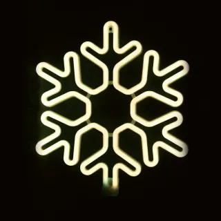 ΧΙΟΝΑΝΘΡΩΠΟΣ 300 LED NEON ΦΩΤΟΣΩΛΗΝΑ 3m SMD ΘΕΡΜΟ ΛΕΥΚΟ ΣΤΑΘΕΡΟ ΜΕ 1.5m ΚΑΛΩΔΙΟ IP44 400x400mm