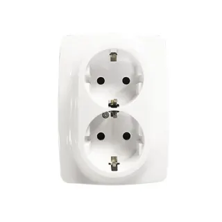 PRIME ΠΡΙΖΑ ΣΟΥΚΟ ΑΣΦΑΛΕΙΑΣ ΛΕΥΚΗ 2P+E 16A 250VAC IP20