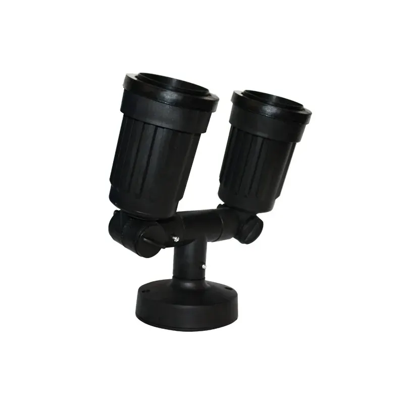 PAR38 – ΣΠΟΤ ΤΟΙΧΟΥ PC ΜΑΥΡΟ ΣΥΜΒΑΤΙΚΟ 1xΕ27 IP54 200x100x220mm
