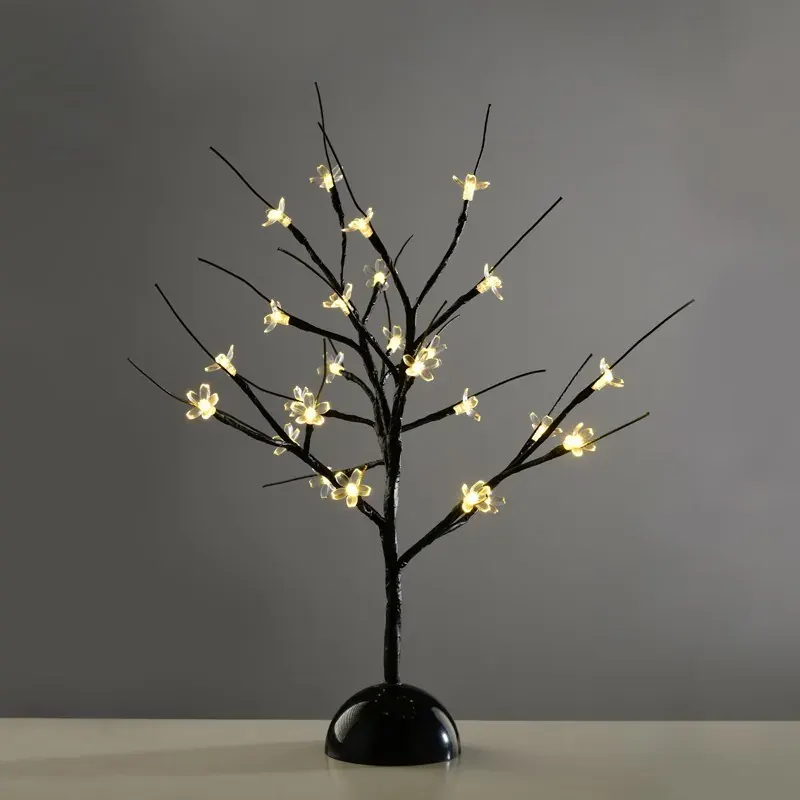 ΔΙΑΚΟΣΜΗΤΙΚΟ ΔΕΝΤΡΟ ME 25 LED ΘΕΡΜΟ ΛΕΥΚΟ & ΜΠΑΤΑΡΙΑ 3ΧAA IP20 100Χ100Χ450mm