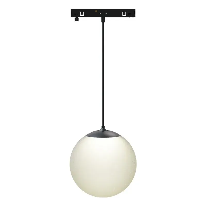 ΜΙΝΙ ΜΑΥΡΟ ΜΑΓΝΗΤΙΚΟ ΚΡΕΜΑΣΤΟ ΦΩΤΙΣΤΙΚΟ 24V DC 7W 3000K 650LM 230° Ra90 5YRS Φ100Χ1000ΜΜ ΟΠΑΛ ΓΥΑΛΙ