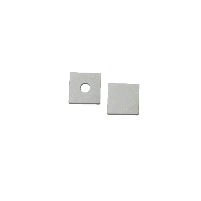 SET OF WHITE ΠΛΑΣΤΙΚΟ END CAPS FOR P124, 1PC WITH HOLE & 1PC WITHOUT HOLE