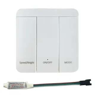 REMOTE CONTROL+CONTROLLER 24V SINGLE COLOR 10M DIGITAL STRIPS
