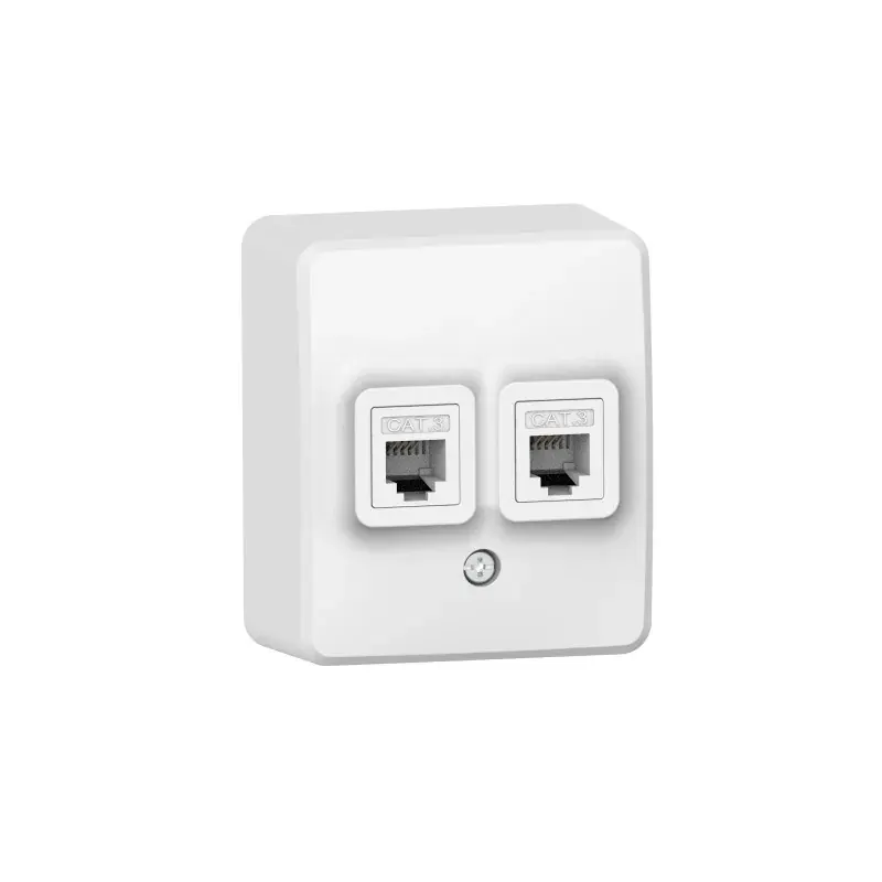 MURATA ΔΙΠΛΗ ΠΡΙΖΑ TΗΛΕΦΩΝΟΥ ΕΠΙΤΟΙΧΗ 2XRJ11 CAT3 ΛΕΥΚΗ IP20