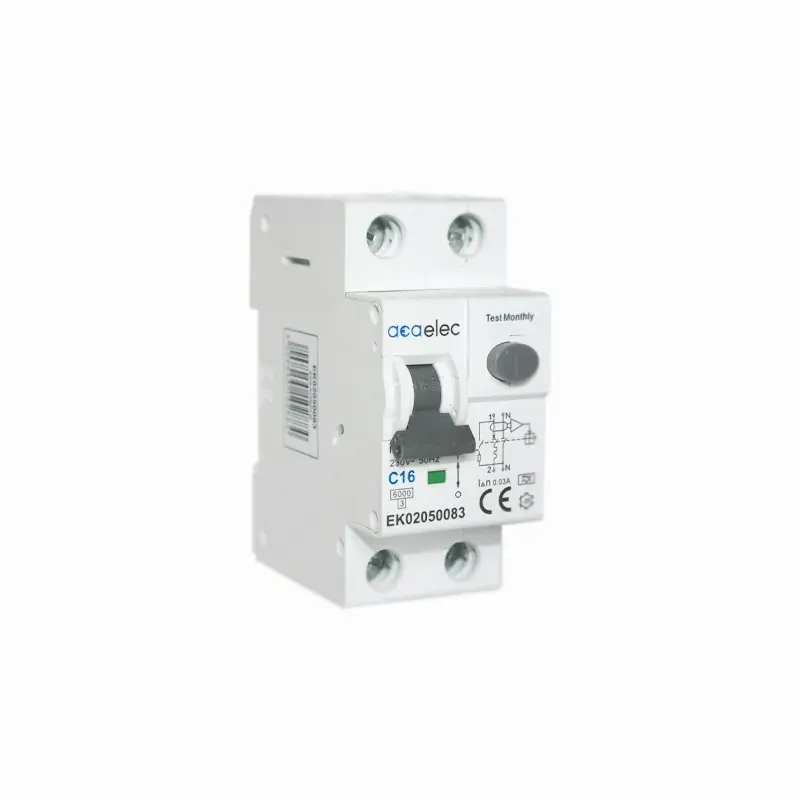 ΗΛΕΚΤΡΟΜΑΓΝΗΤΙΚΟΣ ΔΙΑΚΟΠΤΗΣ ΔΙΑΡΡΟΗΣ RCBO 1P+N C16 30mА A TYPE 6kA 2M