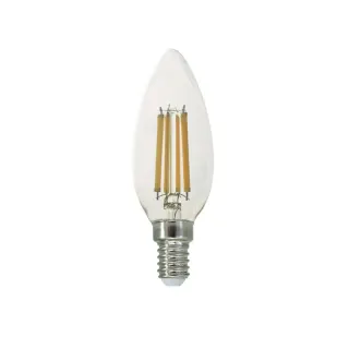 FILAMENT LED C35 7W 4000K 230V AC 880LM RA80 30000HRS 360° 1xE14