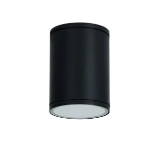 E27 PAR30 ROUND CEILING LUMINAIRE 230V AC SAND BLACK IP65 MAX.35W