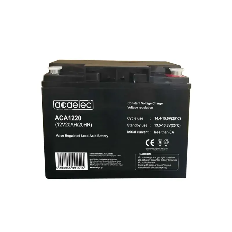 ΜΠΑΤΑΡΙΑ AGM VRLA 12V 20AH/20HR 5,4kg 177X75X165MM
