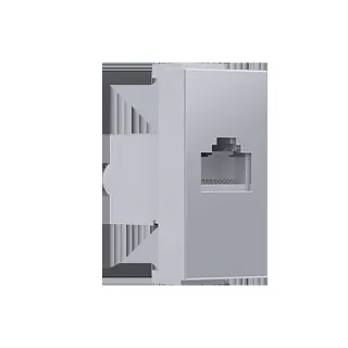 MODYS ΠΡΙΖΑ ΔΙΚΤΥΟΥ ΑΣΗΜΙ RJ45 CAT.6A IP20 ΜΕ ΘΩΡΑΚΙΣΗ