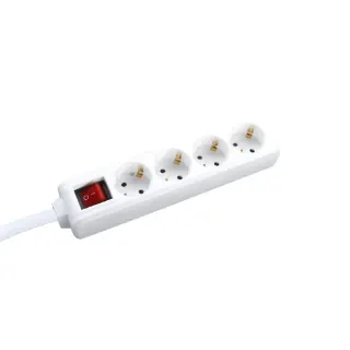 ΠΟΛΥΠΡΙΖΟ 4 ΣΟΥΚΟ ΑΣΦΑΛΕΙΑΣ ΜΕ ΔΙΑΚΟΠΤΗ 16A IP20 ΜΕ ΚΑΛΩΔΙΟ H05VV-F 3X1.5MM2 5m