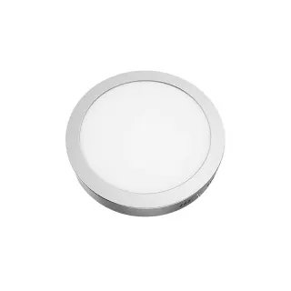 LED ΠΑΝΕΛ ΟΡΟΦΗΣ ΝΙΚΕΛ ΜΑΤ ΤΕΤΡΑΓΩΝΟ 230V AC 18W 4000K 1800LM Ra80 Φ209mm