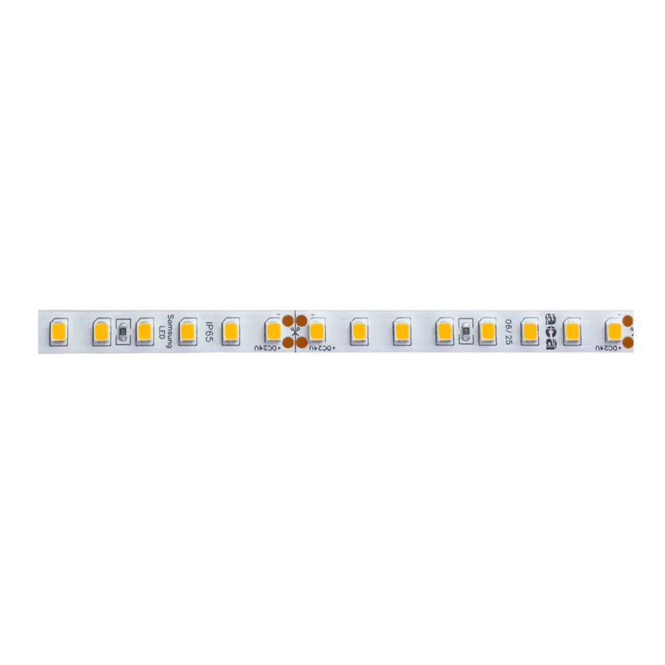 ΛΩΡΙΔΑ LED SMD SAMSUNG 24V DC 5M 7.7W/M 1280LM/M IP65 HEAT SHRINK 3000K Ra80 5YRS 8mm