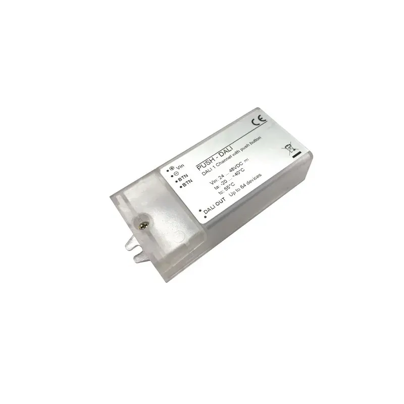 DALI ΕΛΕΓΚΤΗΣ ΦΩΤΙΣΜΟΥ ΜΕΣΩ PUSH BUTTON & ΓΙΑ ΜΑΓΝΗΤΙΚΑ ΣΥΣΤΗΜΑΤΑ ΡΑΓΩΝ 4W 105Χ44x23mm