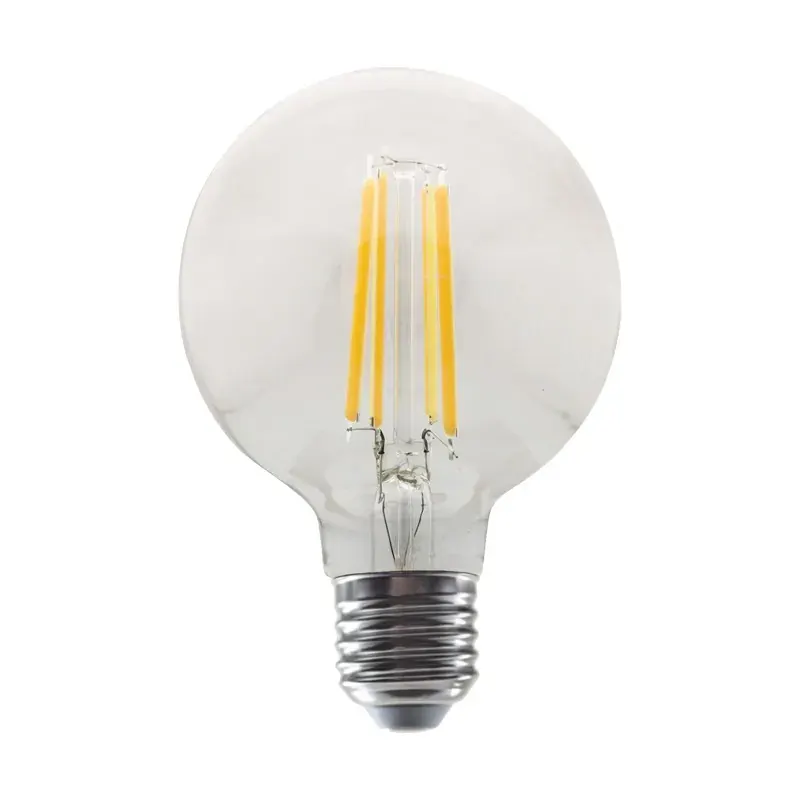 LED FILAMENT E27 G80 10W 4000K 230V AC 1260LM RA80 30000H 360°