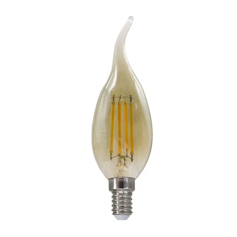 FILAMENT LED ΚΕΧΡΙΜΠΑΡΙ STEP-DIM C35 4W TIP ΚΕΧΡΙΜΠΑΡΙ 2700K 230V AC 500LM RA80 30000HRS 360° 1xE14