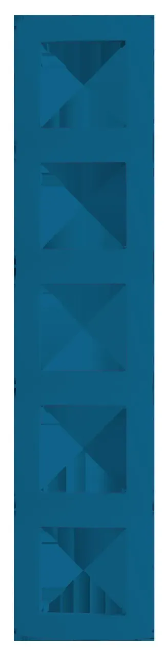 PRIME ΠΛΑΙΣΙΟ 5 ΘΕΣΕΩΝ ΓΑΛΑΖΙΟ IP20