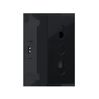 MODYS ΔΙΠΟΛΙΚΗ ΠΡΙΖΑ ΑΣΦΑΛΕΙΑΣ ΜΑΥΡΗ ΜΑΤ 2P 10A 250VAC IP20