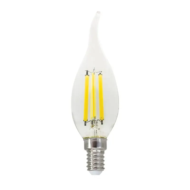 FILAMENT LED C35 6W TIP 4000K 230V AC 770LM RA80 30000HRS 360° 1xE14