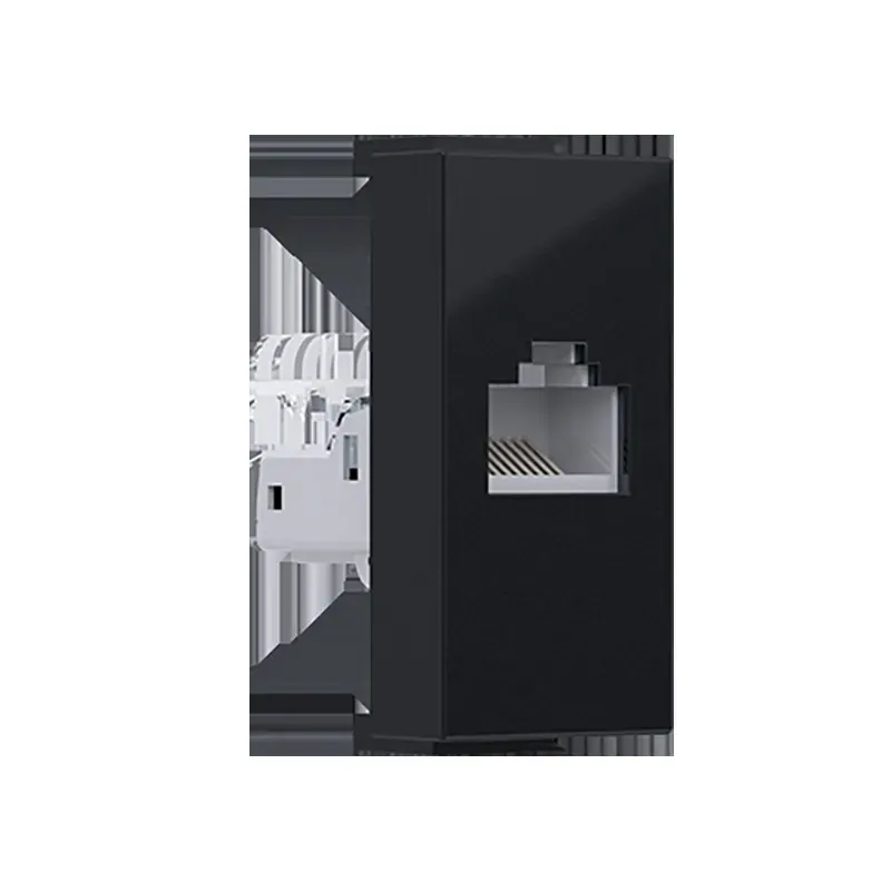 MODYS ΠΡΙΖΑ ΔΙΚΤΥΟΥ ΜΑΥΡΗ ΜΑΤ RJ45 CAT.5E IP20 ΧΩΡΙΣ ΘΩΡΑΚΙΣΗ
