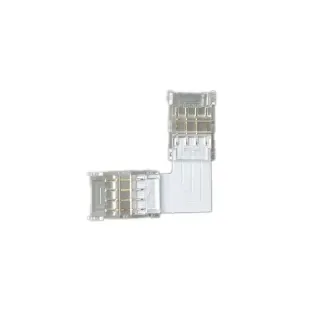 ΣΥΝΔΕΣΜΟΣ 90° ΓΙΑ 10mm SMD RGB 5050 LED TAINIA