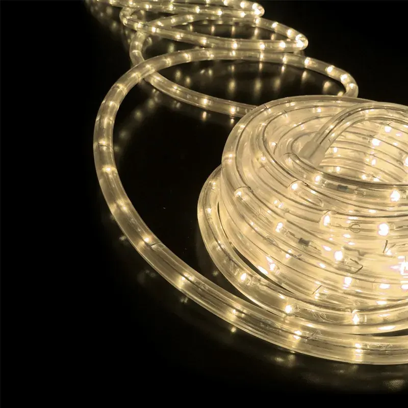 ΦΩΤΟΣΩΛΗΝΑΣ LED ΔΙΚΑΝΑΛΟΣ ΘΕΡΜΟ ΛΕΥΚΟ 50m 36L/m ΚΟΠΗ ΑΝΑ 2m IP44 ΚΑΙ 3 ΣΕΤ ΕΞΑΡΤΗΜΑΤΑ