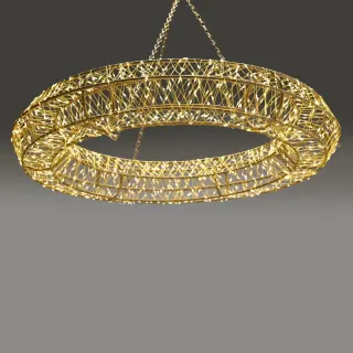 3D ΔΑΧΤΥΛΙΔΙ ΜΕΤΑΛΛΙΚΟ ΛΑΜΠΑΚΙΑ 1920 LED ΣΕ ΣΕΙΡΑ ΘΕΡΜΟ ΛΕΥΚΟ ΜΕ ΑΝΤΑΠΤΟΡΑ 31VDC & ΚΑΛΩΔΙΟ ΧΑΛΚΟΥ 5m IP44 ΜΕ ΑΛΥΣΙΔΑ & ΑΓΚΥΣΤΡΑ 500mm