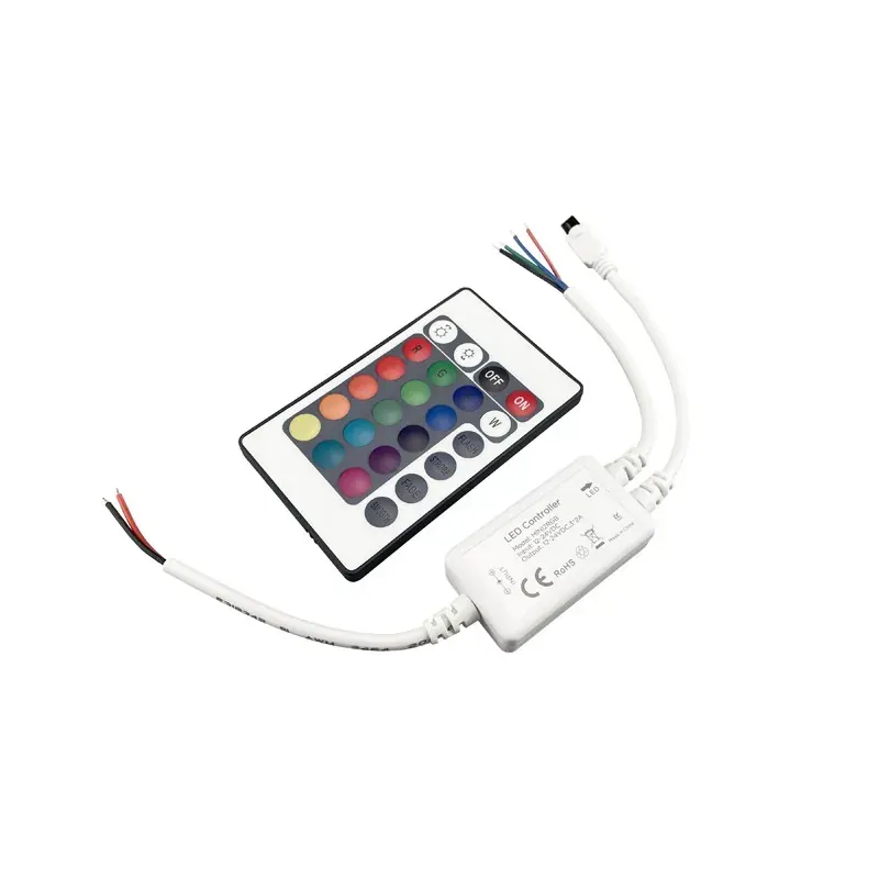 RGB LED ΕΛΕΓΚΤΗΣ 6A 12V DC 72W & 24V DC 144W ΜΕ ΤΗΛΕΧΕΙΡΙΣΤΗΡΙΟ