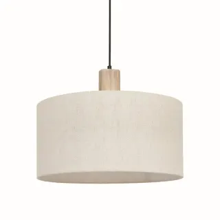 ΚΡΕΜΑΣΤΟ Φ/Σ 1ΧΕ27 CHIOS ΚΡΕΜ ΥΦΑΣΜΑ+ΞΥΛΟ D45XH140CM