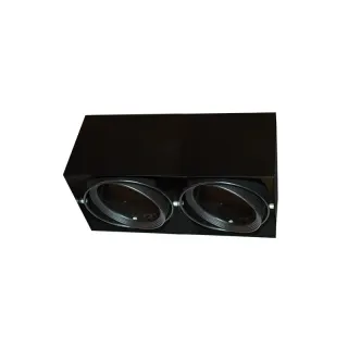 ΣΠΟΤ ΟΡΟΦΗΣ AR111 ΔΙΠΛΟ ΜΑΥΡΟ 150x300x120