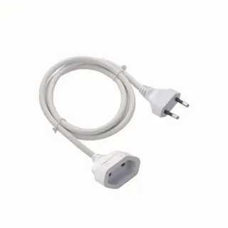ΠΡΟΕΚΤΑΣΗ ΛΕΥΚΗ ΚΑΛΩΔΙΟΥ 10Α H05VV-F 2X1MM2 IP20 3m