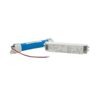 LED KIT ΑΣΦΑΛΕΙΑΣ 180MIN CONVERTER 50-300VDC Max.5W & ΜΠΑΤΑΡΙΑ LiFePO4 6.4V 3Ah