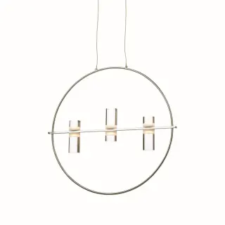 NETTO ΦΩΤΙΣΤΙΚΟ ΚΡΕΜΑΣΤΟ ΧΡΩΜΙΟ ΑΛΟΥΜΙΝΙΟ LED 12W 3000K 1080Lm IP20 530Χ1730mm