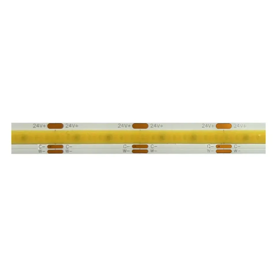 ΛΩΡΙΔΑ LED COB 24V DC 5M 7W/M CCT 630LM/M IP20 Ra90 608LEDS/M 3YRS 10mm