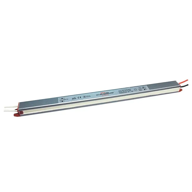 ΓΡΑΜΜΙΚΟ ΜΕΤΑΛΛΙΚΟ CV LED DRIVER 48W 230V AC24V DC 2A IP67 ΜΕ ΚΑΛΩΔΙΑ