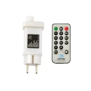 1500LEDS ΑΝΤΑΠΤΟΡΑΣ 31VDC 12W 8 ΠΡΟΓΡΑmmΑΤΑ & IR ΤΗΛΕΧΕΙΡΙΣΤΗΡΙΟ ON/OFF + 8 FUNC. + TIMER + DImmER