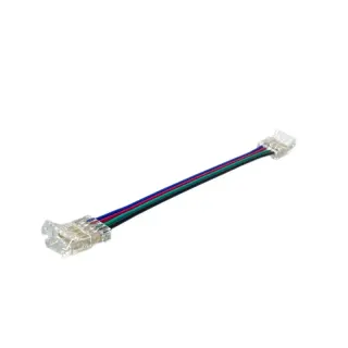 ΕΝΔΙΑΜΕΣΟΣ ΣΥΝΔΕΣΜΟΣ ΜΕ ΚΑΛΩΔΙΟ ΓΙΑ 10mm RGB 5050 ΛΩΡΙΔΑ LED SMD