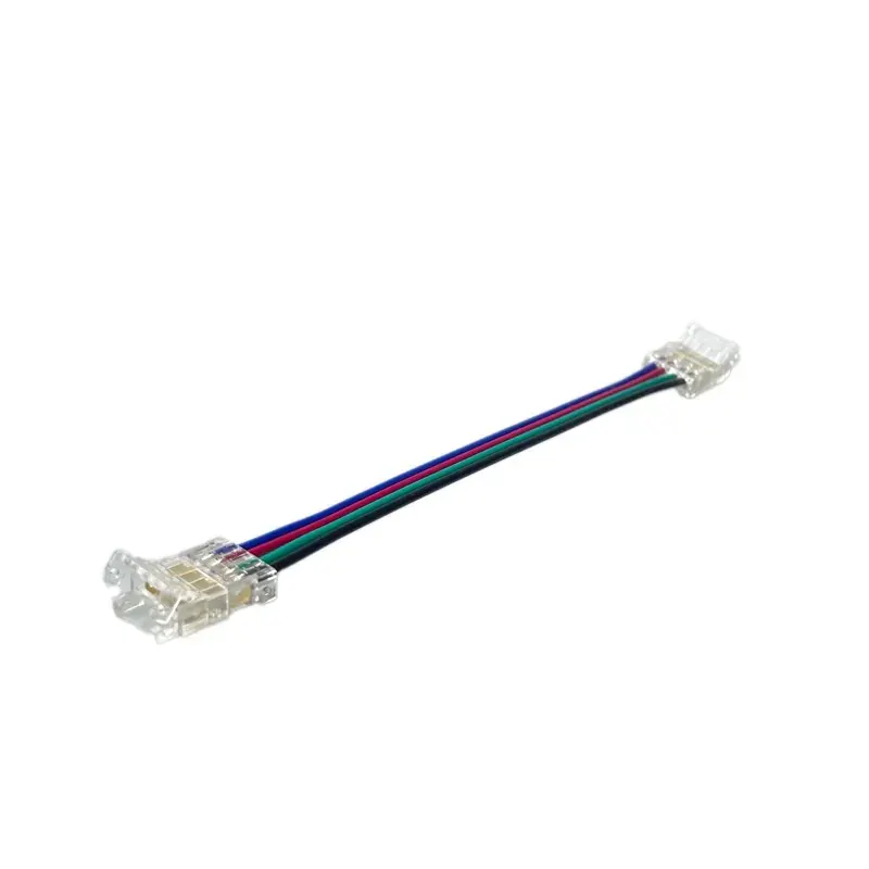 ΕΝΔΙΑΜΕΣΟΣ ΣΥΝΔΕΣΜΟΣ ΜΕ ΚΑΛΩΔΙΟ ΓΙΑ 10mm RGB 5050 ΛΩΡΙΔΑ LED SMD
