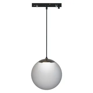 ΜΙΝΙ ΜΑΥΡΟ ΜΑΓΝΗΤΙΚΟ ΚΡΕΜΑΣΤΟ ΦΩΤΙΣΤΙΚΟ 24V DC 7W 4000K 670LM 230° Ra90 5YRS Φ100Χ1000ΜΜ ΟΠΑΛ ΓΥΑΛΙ