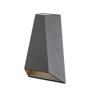 LED COB WALL LUMINAIRE 6W 425LM 30° AND 120° 230VAC 3.000K DARK GREY CRI80 IP54 30.000HRS